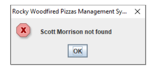 Unsuccessful search